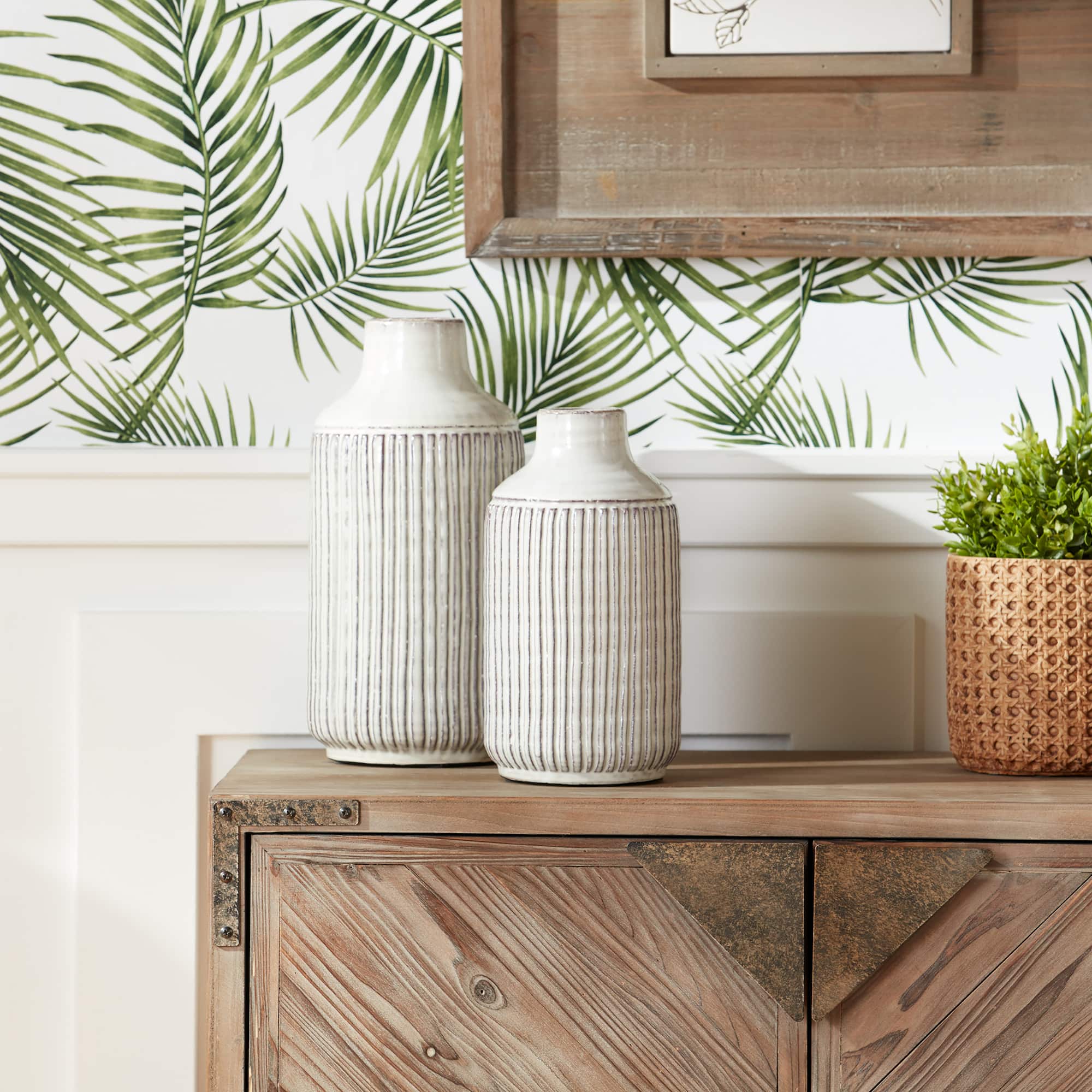 12.25" Gray Terracotta Vase